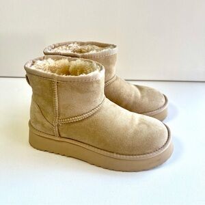 Cozy Altar'd States Matisse Mini Boots • Women's Size 7M •Suede Faux Fur Lined 🍁